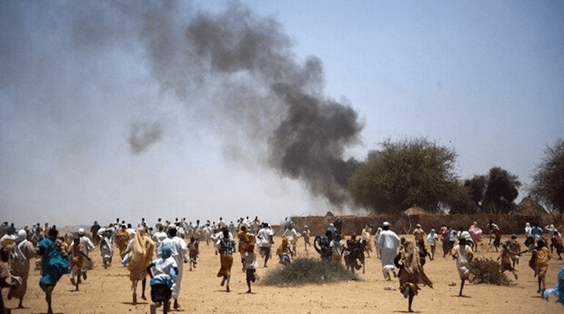 People flee fighting in Sudan’s capital Khartoum. Photo Credit: Fars News Agency