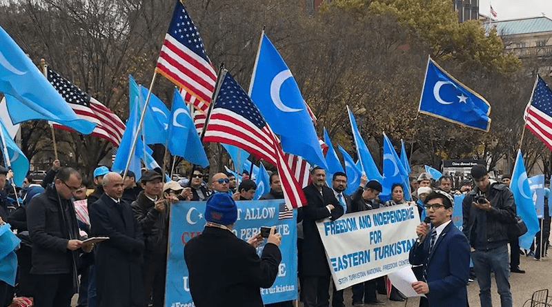 Uyghurs rally in Washington, DC Photo Credit: The East Turkistan Government-in-Exile (ETGE)