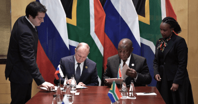 File photo of Russia's President Vladimir Putin with South Africa's President Cyril Ramaphosa. Photo Credit: Kremlin.ru