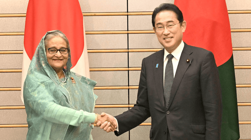 Bangladesh's Prime Minister Sheikh Hasina with Japan's Prime Minister Fumio Kishida. Photo Credit: Bangladesh government