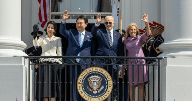 South Korea President Yoon Suk Yeol and First Lady Kim Keon Hee with U.S. President Joe Biden, First Lady Jill Biden at The White House. Photo Credit: The White House