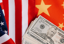 dollar china United States flag