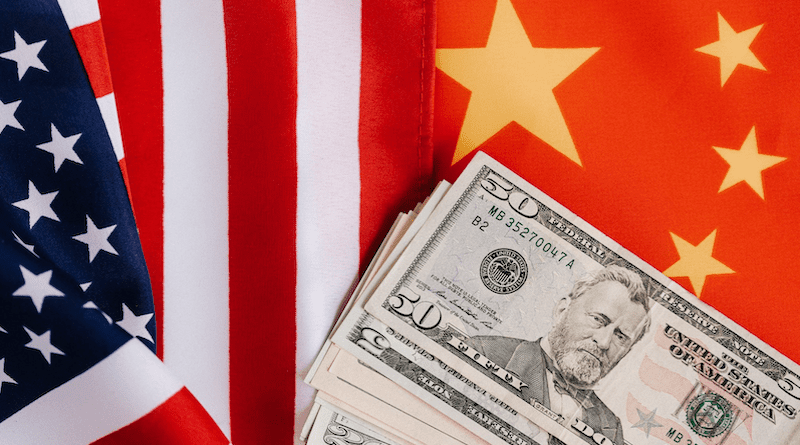 dollar china United States flag