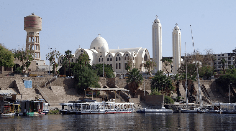 Egypt Aswan Docks Cathedral Coptic Ships Nile