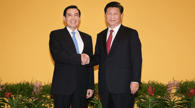 File photo of Ma Ying-jeou meeting with Mainland top leader Xi Jinping in November 2015 in their capacity as the leader of Taiwan and Mainland China respectively. Photo Credit: 政府網站資料開放宣告, Wikipedia Commons