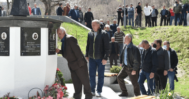 Commemoration of the NATO bombing victims in Murino. Photo: Government of Montenegro.