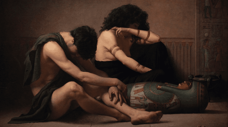 "Lamentations over the Death of the First-Born of Egypt" by Charles Sprague Pearce (1877). Wikipedia Commons