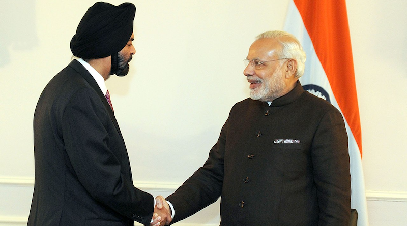 Ajay Banga with India's Prime Minister Narendra Modi. Photo Credit: PM India