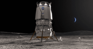 Artist's concept of the Blue Moon lander. Credits: Blue Origin