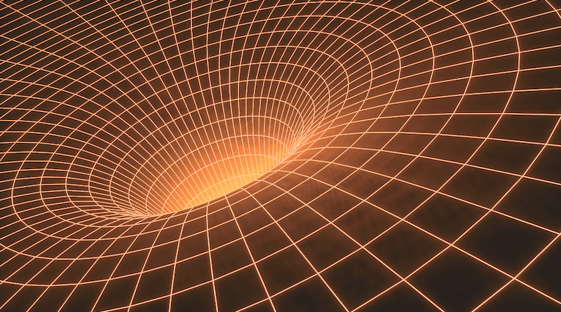 quantum time space travel wormhole black hole