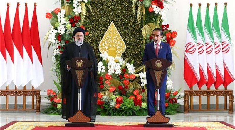 Iranian President Ebrahim Raisi with Indonesia's President Joko Widodo. Photo Credit: Tasnim News Agency