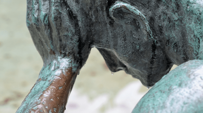 man thinking sculpture statue suffering sin