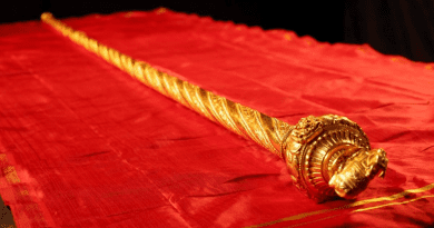 India's Sengol scepter. (photo supplied)