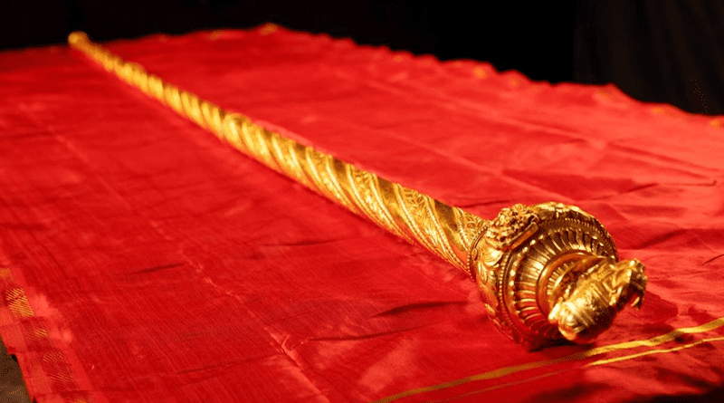 India's Sengol scepter. (photo supplied)