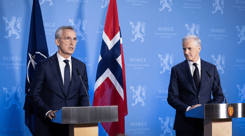 NATO Secretary General Jens Stoltenberg with Norway's Prime Minister Jonas Gahr Støre. Photo Credit: NATO