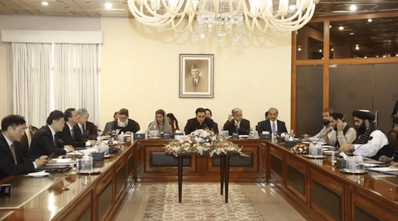 The fifth China-Afghanistan-Pakistan Foreign Ministers’ Dialogue attended by China's State Councilor and Foreign Minister Qin Gang, Pakistan's Foreign Minister Bilawal Bhutto Zardari, and Acting Foreign Minister of the Afghanistan Interim Government Amir Khan Muttaqi. Photo Credit: China's Foreign Ministry