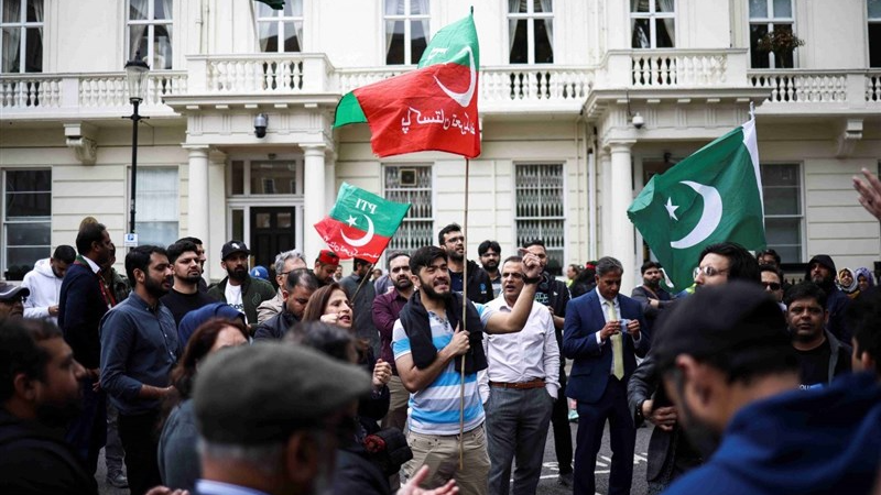 Protest in Pakistan. Photo Credit: Tasnim News Agency