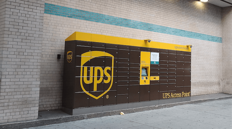 UPS Access Point in a New York City street. Photo Credit: Jim.henderson, Wikipedia Commons