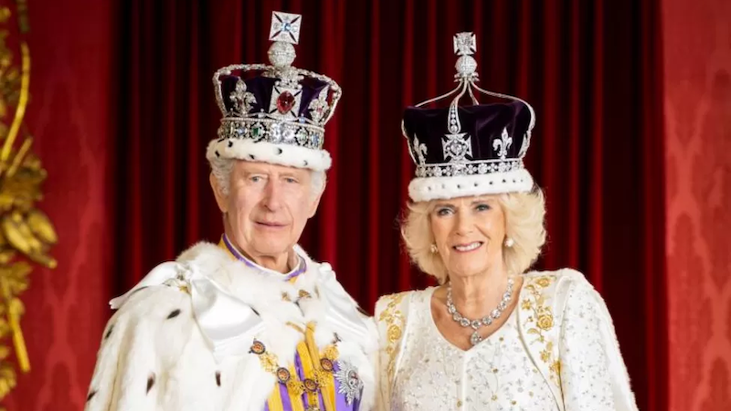 King Charles III and Queen Camilla shortly after their Coronation. Photo Credit: Hugo Bernard, Wikipedia Commons