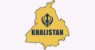 Map of Punjab (India) with the flag of the Khalistan movement. Credit: ThePartOfLife123, Wikipedia Commons