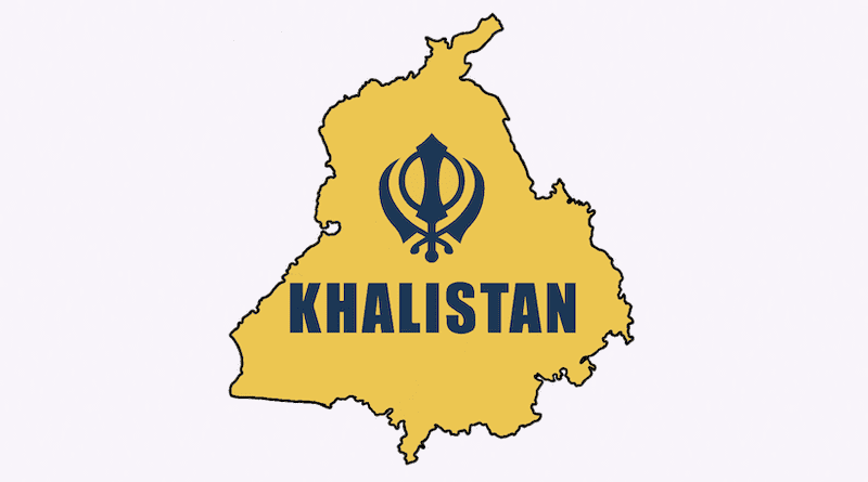 Map of Punjab (India) with the flag of the Khalistan movement. Credit: ThePartOfLife123, Wikipedia Commons