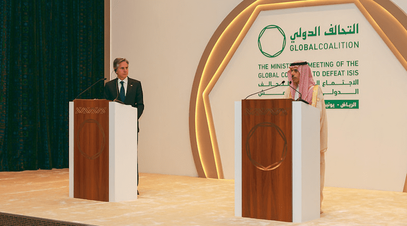 Secretary of State Antony J. Blinken participates in a joint press availability with Saudi Foreign Minister Faisal bin Farhan in Riyadh, Saudi Arabia on June 7, 2023. [State Department photo by Hisham Mousa/ Public Domain]