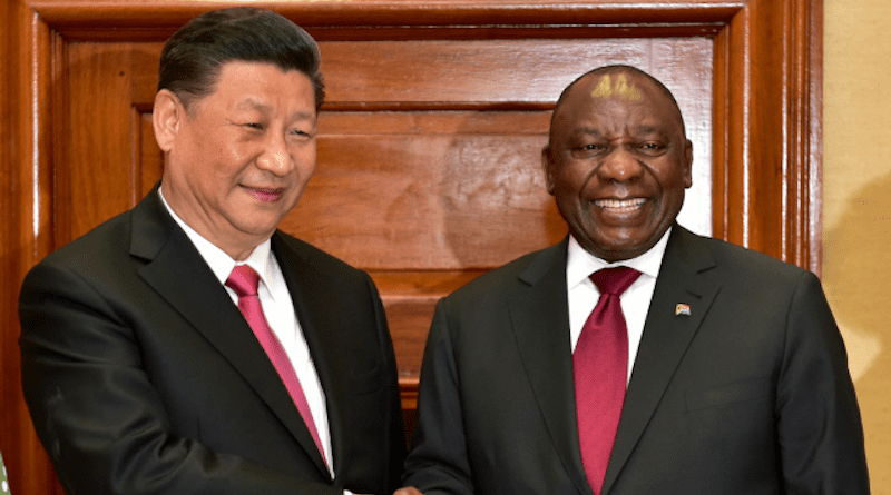 China's President Xi Jinping with South Africa's President Cyril Ramaphosa. Photo Credit: SA News