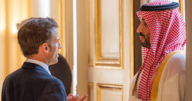 France's President Emmanuel Macron with Saudi Arabia’s Crown Prince Mohammed bin Salman. Photo Credit: Arab News