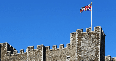 flag British United Kingdom England castle