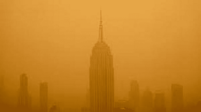 New York city smoke haze. Photo Credit: Public Domain