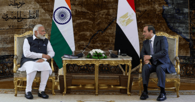 India's Prime Minister Narendra Modi with Egypt's President Abdel Fattah El-Sisi. Photo Credit: India PM Office