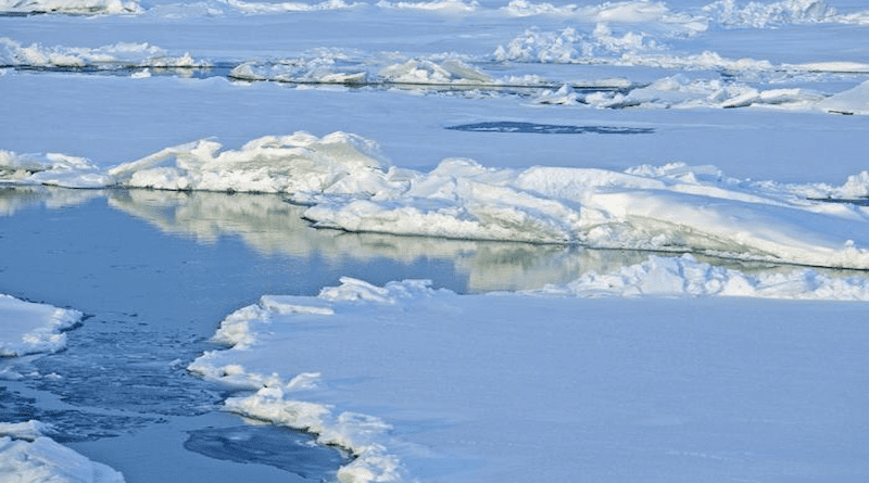 Ice floes in the Arctic. CREDIT: Mike Dunn, NOAA Climate Program Office, NABOS 2006 Expedition