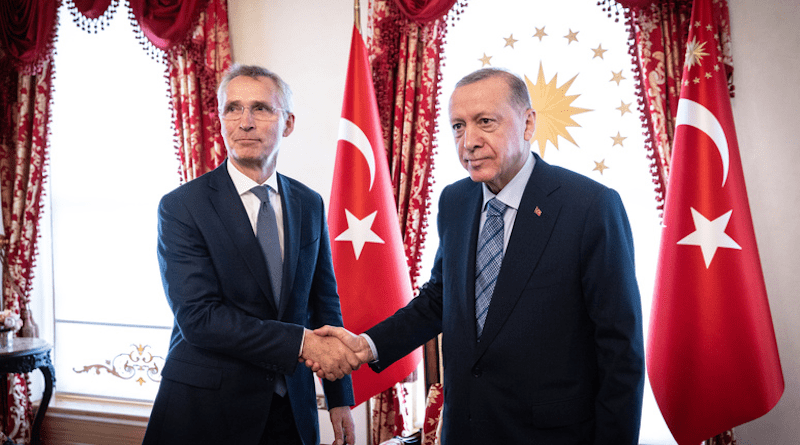 NATO Secretary General Jens Stoltenberg with Turkey's President Recep Tayyip Erdogan. Photo Credit: NATO