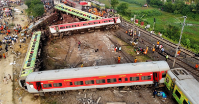 Scene of crash of Indian passenger trains in Odisha state. Photo Credit: Tasnim News Agency