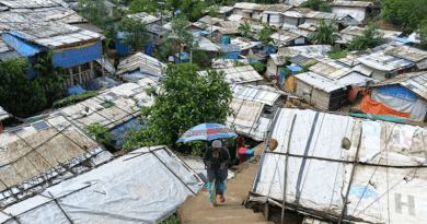 A Rohingya man walks inside Balukhali refugee camp in Cox’s Bazar. Photo Credit: BenarNews