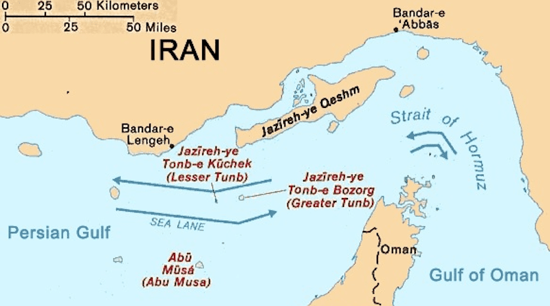 Map of Strait of Hormuz. Credit: CIA World Factbook, Wikipedia Commons