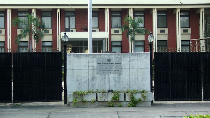 Embassy of Afghanistan in New Delhi, India. Photo Credit: Krokodyl, Wikipedia Commons