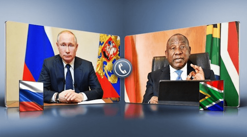 Russia's President Vladimir Putin with South Africa's President Cyril Ramaphosa. (photo supplied)