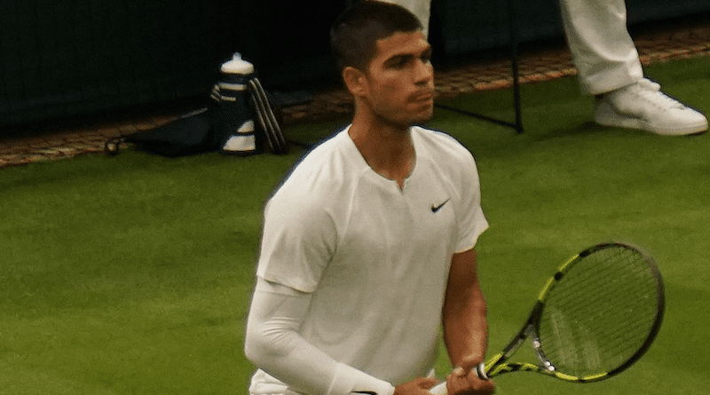 File photo of Carlos Alcaraz at the 2022 Wimbledon Championships. Photo Credit: Neil Tilbrook, Wikipedia Commons