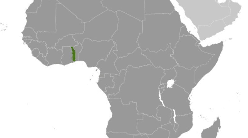 Location of Togo. Credit: CIA World Factbook
