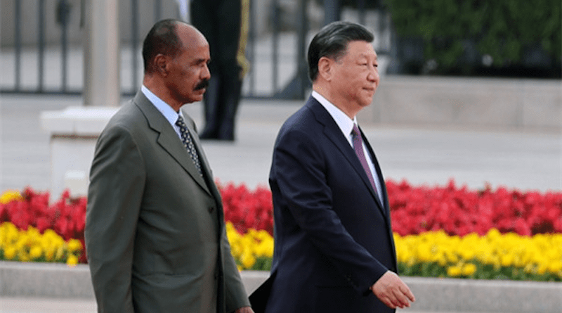 Eritrea's President Isaias Afwerki with China's President Xi Jinping. Photo Credit: China Foreign Ministry