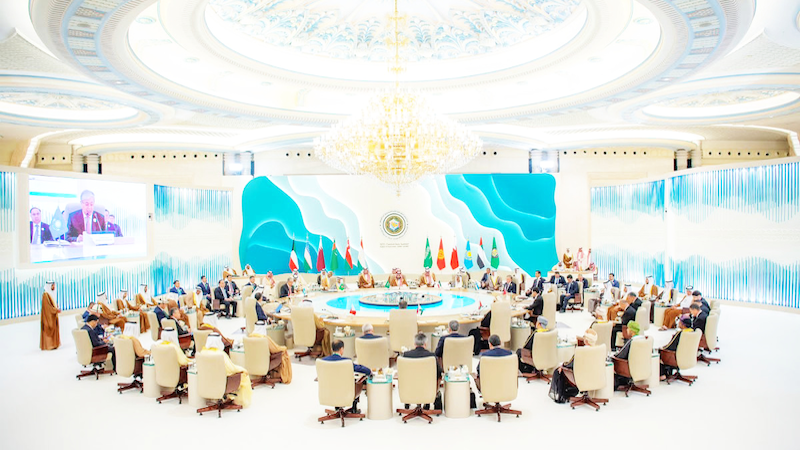 Leaders of Uzbekistan, Turkmenistan, Kazakhstan, Tajikistan and Kyrgyzstan met their Gulf counterparts in Jeddah for the GCC-C5 Summit, main, hosted by Crown Prince Mohammed bin Salman, who also presided over the 18th consultative meeting of the GCC leaders. (SPA)