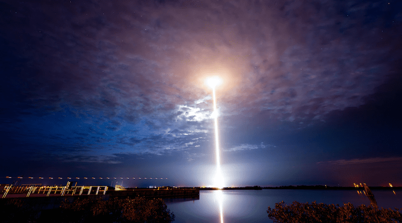 A Falcon 9 rocket launches from Space Launch Complex 39A at Kennedy Space Center, Fla., May. 6, 2022. Photo Credit: Joshua Conti, Space Force