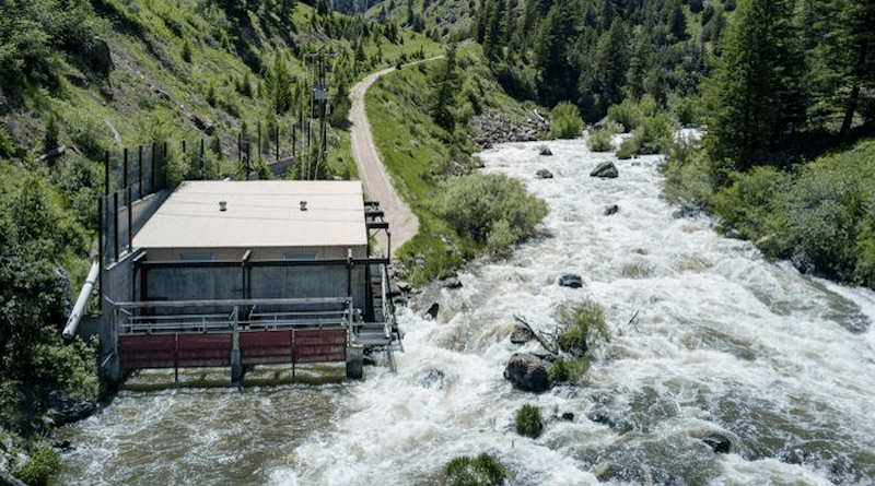 Fall River Electric Cooperative Hydropower Plant on the Teton River near Felt, Idaho. CREDIT: Idaho National Laboratory