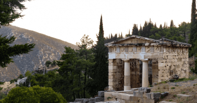 The Temple of Delphi, Greece. Photo Credit: twalmedia, Pixabay