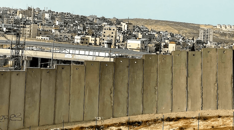 The separation wall built by Israel in the West Bank. Photo Credit: UN News/Shirin Yaseen