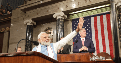 India's PM Narendra Modi addressing the Joint Session of US Congress, in Washington DC on June 22, 2023. Photo Credit: India PM Office