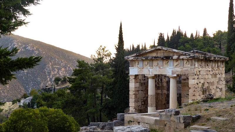 The Temple of Delphi, Greece. Photo Credit: twalmedia, Pixabay
