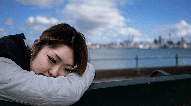 Japan woman Japanese sad