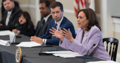 US Secretary of Transportation Pete Buttigieg with Vice President Kamala Harris. Photo Credit: transportation.gov